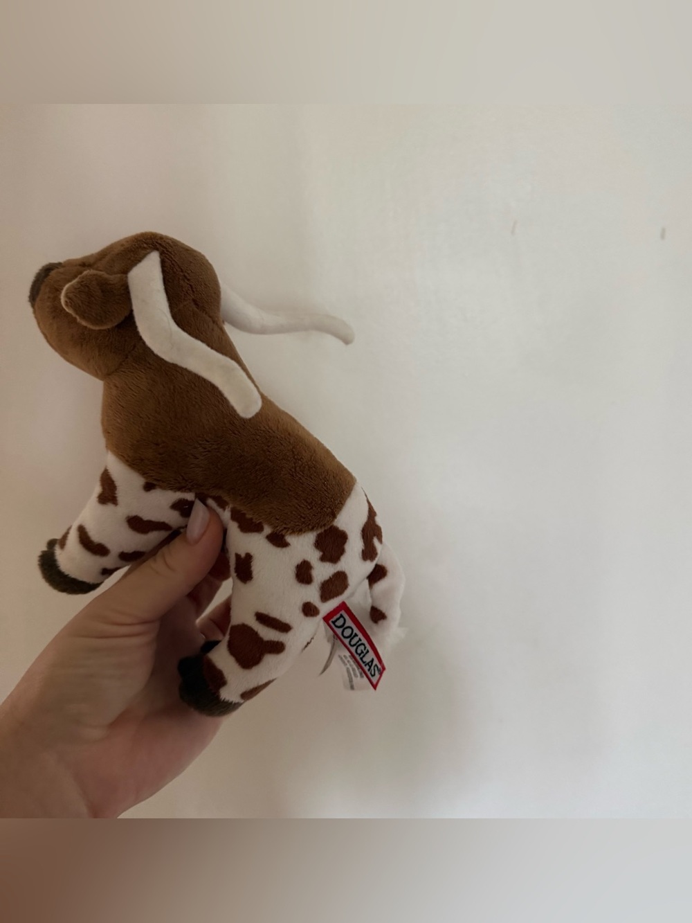 Douglas Brown & White Plush Small Pet Toy - Cow Pattern